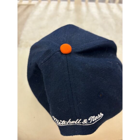Mitchell & Ness Chicago Bears Adjustable Fit Snapback Hat Navy/Orange - Picture 16 of 16